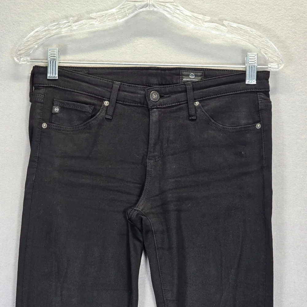 AG Adriano Goldschmied The Farrah Skinny Ankle High Rise Black Casual Size 25